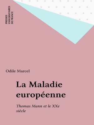 cover image of La Maladie européenne